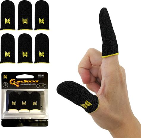 MGC ClawSocks 6 Pack Carbon, Gamer Finger & Thumb Sleeves.